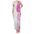 Traditional Polynesian Art Tattoos Family Matching Tank Maxi Dress and Hawaiian Shirt Pink Color - Polynesian Pride