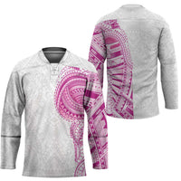 Traditional Polynesian Art Tattoos Hockey Jersey Pink Color - Polynesian Pride