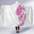 Traditional Polynesian Art Tattoos Hooded Blanket Pink Color - Polynesian Pride
