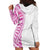 Traditional Polynesian Art Tattoos Hoodie Dress Pink Color - Polynesian Pride