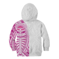 Traditional Polynesian Art Tattoos Kid Hoodie Pink Color - Polynesian Pride