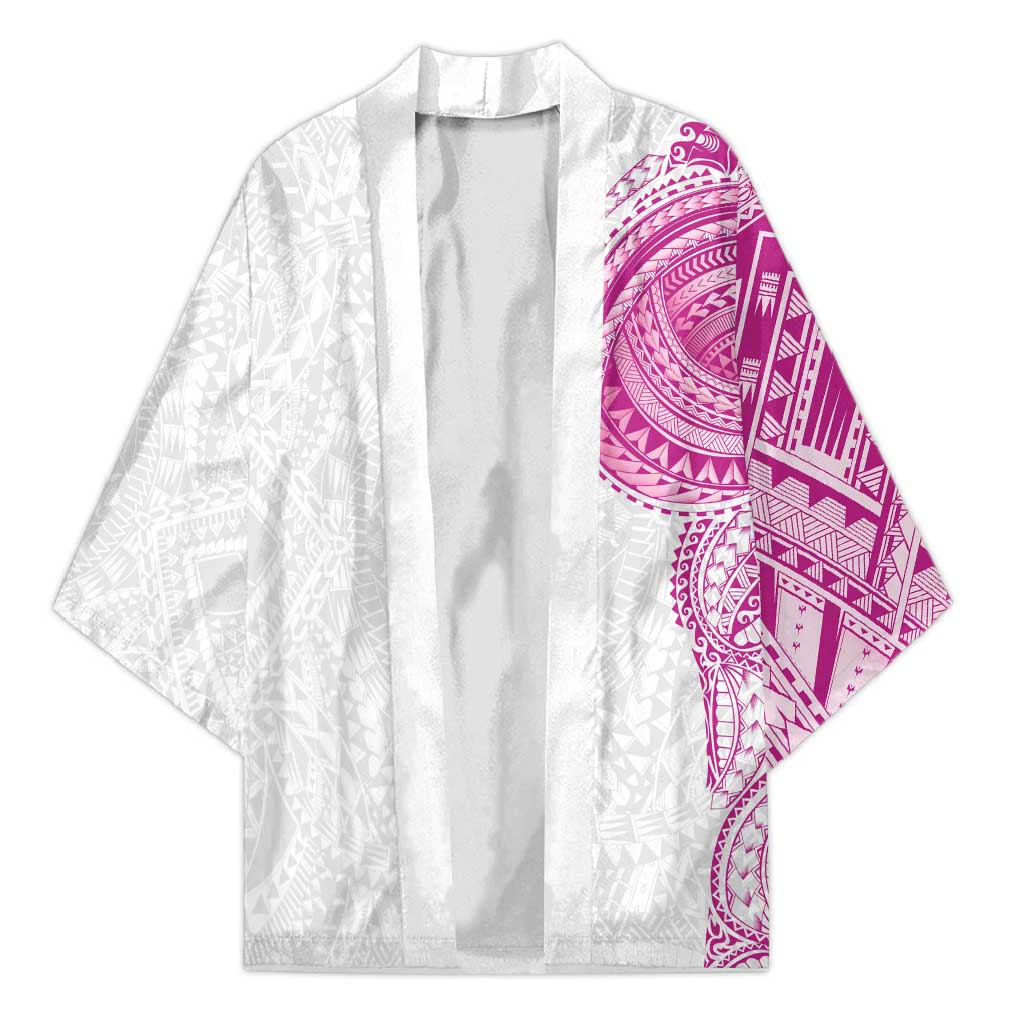 Traditional Polynesian Art Tattoos Kimono Pink Color - Polynesian Pride