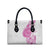 Traditional Polynesian Art Tattoos Leather Bag Pink Color - Polynesian Pride