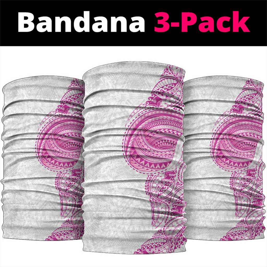Traditional Polynesian Art Tattoos Neck Gaiter Pink Color - Polynesian Pride