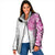 Traditional Polynesian Art Tattoos Padded Jacket Pink Color - Polynesian Pride