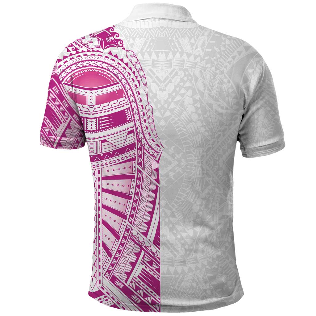 Traditional Polynesian Art Tattoos Polo Shirt Pink Color - Polynesian Pride
