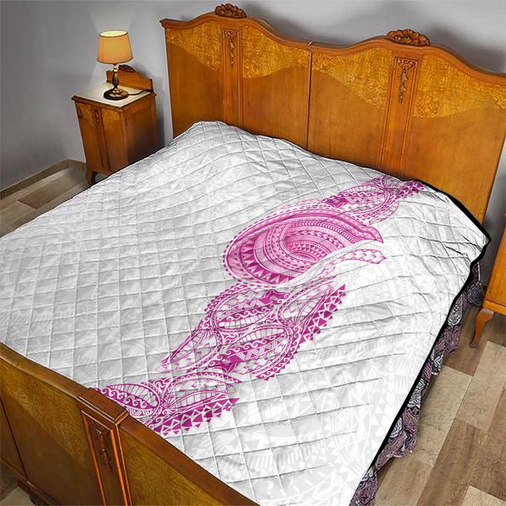 Traditional Polynesian Art Tattoos Quilt Pink Color - Polynesian Pride