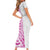 Traditional Polynesian Art Tattoos Short Sleeve Bodycon Dress Pink Color - Polynesian Pride