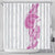 Traditional Polynesian Art Tattoos Shower Curtain Pink Color - Polynesian Pride
