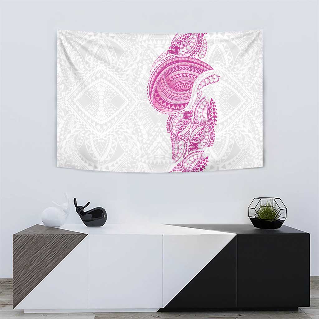 Traditional Polynesian Art Tattoos Tapestry Pink Color - Polynesian Pride