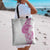 Traditional Polynesian Art Tattoos Tote Bag Pink Color - Polynesian Pride