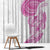 Traditional Polynesian Art Tattoos Window Curtain Pink Color - Polynesian Pride