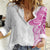 Traditional Polynesian Art Tattoos Women Casual Shirt Pink Color - Polynesian Pride