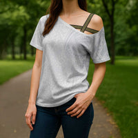 Lotu Tamaiti Cross Shoulder Shirt Traditional Samoan Art Tattoos - Polynesian Pride