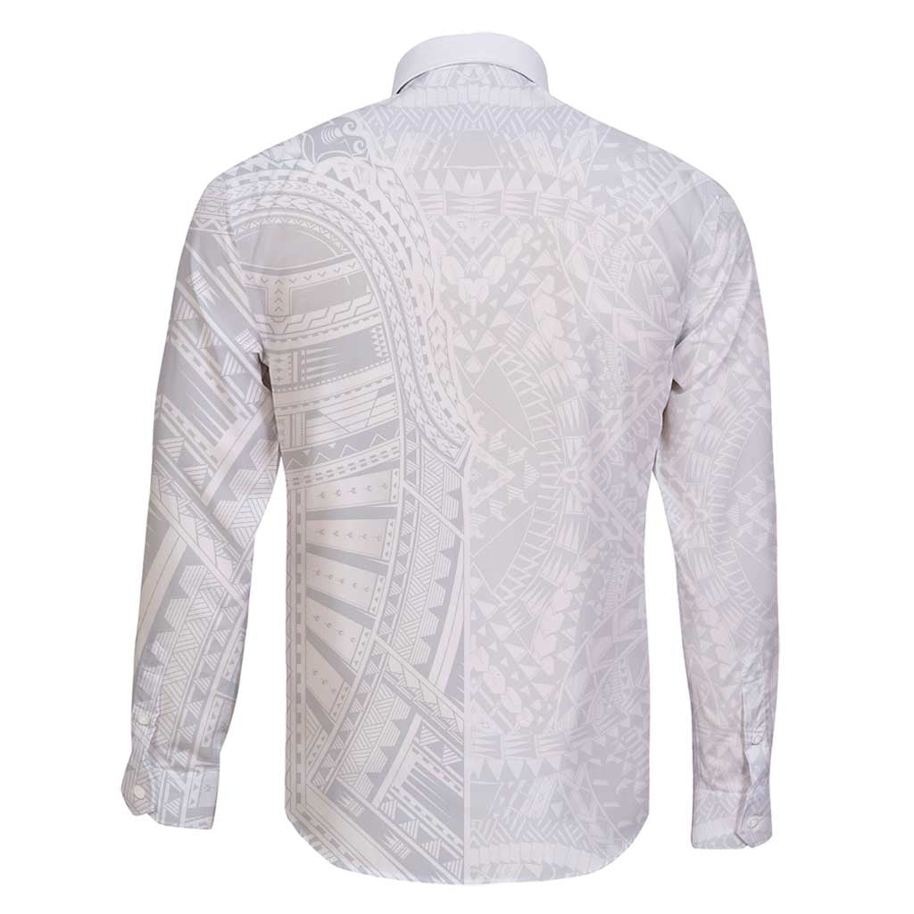 Lotu Tamaiti Family Matching Off Shoulder Maxi Dress and Hawaiian Shirt Traditional Samoan Art Tattoos - Polynesian Pride