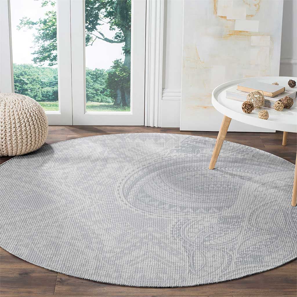 Lotu Tamaiti Round Carpet Traditional Samoan Art Tattoos - Polynesian Pride