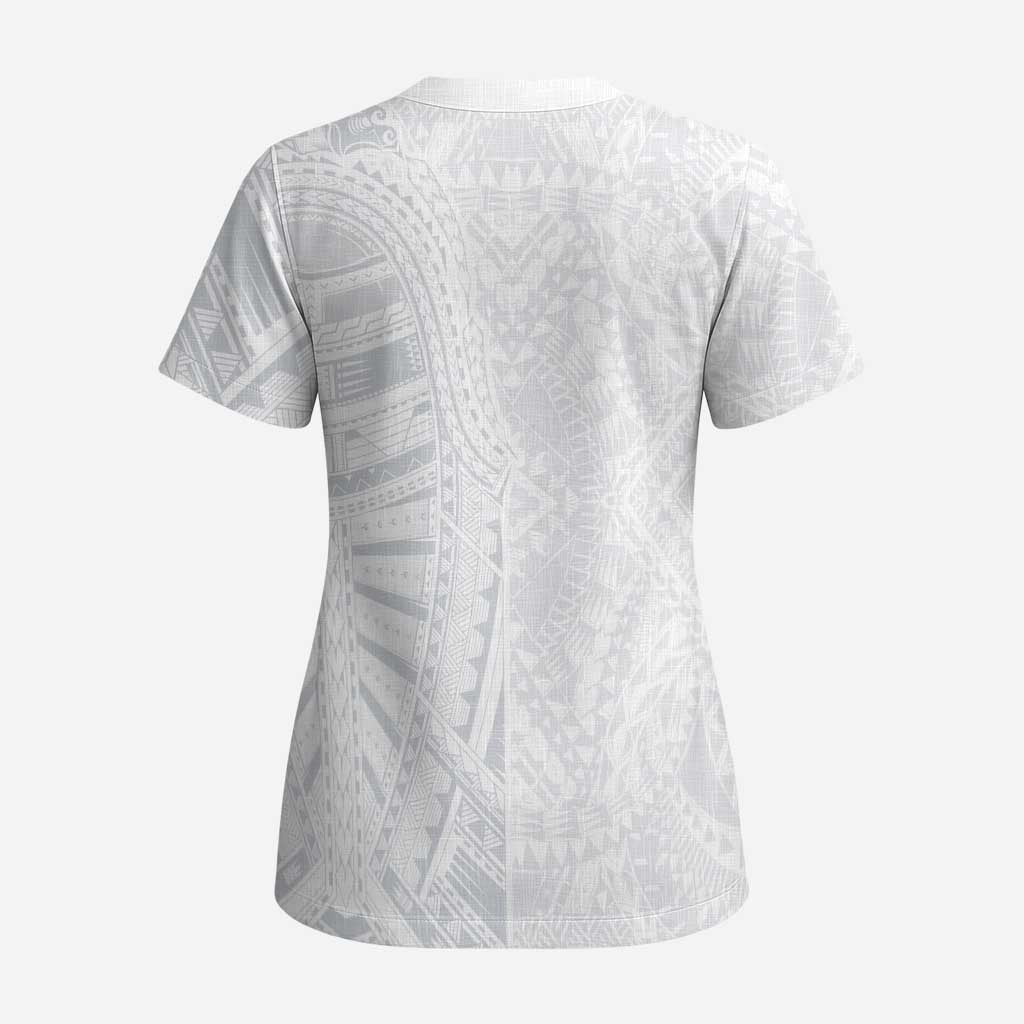 Lotu Tamaiti Scrub Top Traditional Samoan Art Tattoos - Polynesian Pride