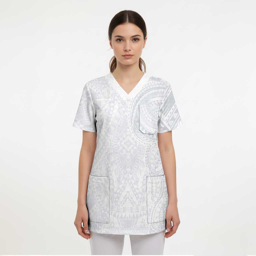 Lotu Tamaiti Scrub Top Traditional Samoan Art Tattoos - Polynesian Pride