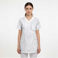 Lotu Tamaiti Scrub Top Traditional Samoan Art Tattoos - Polynesian Pride