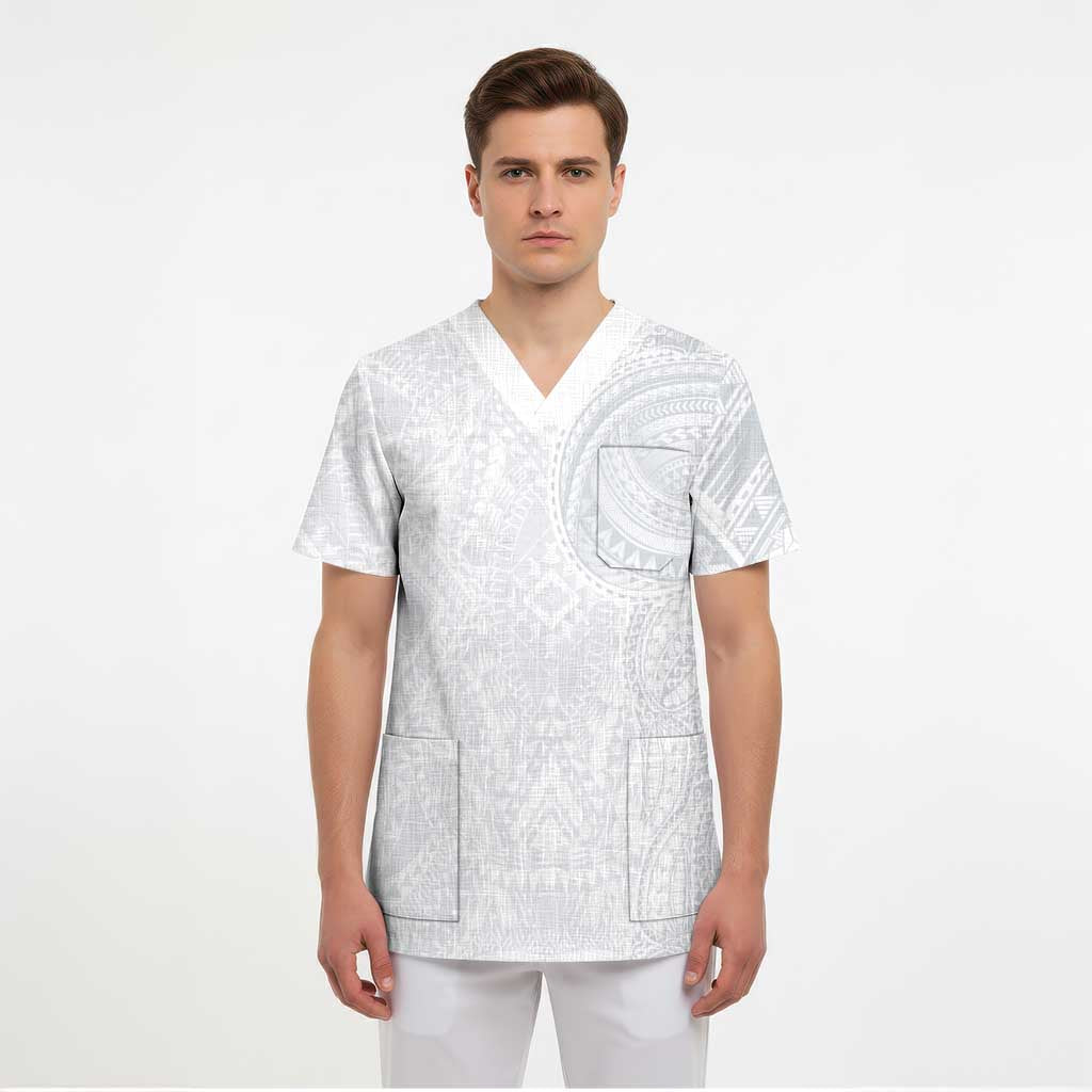 Lotu Tamaiti Scrub Top Traditional Samoan Art Tattoos - Polynesian Pride