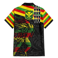 Kanaka Maoli Running Family Matching Mermaid Dress and Hawaiian Shirt Kakau Pattern with Kanaka Maoli Flag Color