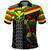 Kanaka Maoli Running Polo Shirt Kakau Pattern with Kanaka Maoli Flag Color