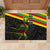 Kanaka Maoli Running Rubber Doormat Kakau Pattern with Kanaka Maoli Flag Color