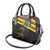 Kanaka Maoli Running Shoulder Handbag Kakau Pattern with Kanaka Maoli Flag Color