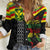 Kanaka Maoli Running Women Casual Shirt Kakau Pattern with Kanaka Maoli Flag Color