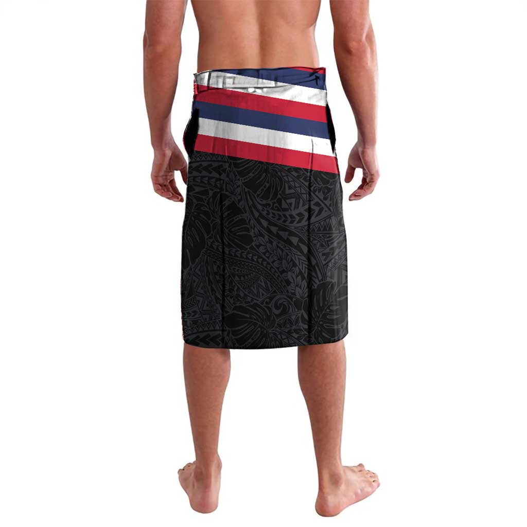 Honolulu Running Race Lavalava Hawaii Marathon Kakau Art with Hibiscus and National Flag Style