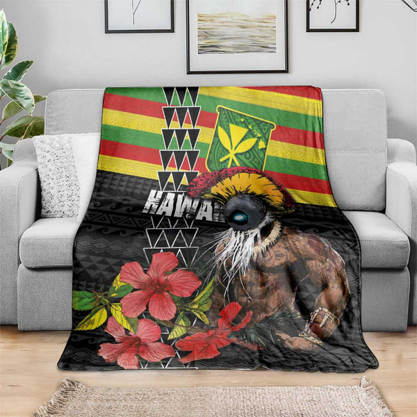 Hawaii Beach Blanket Kanaka Maoli Tribal Pattern