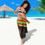 Kanaka Maoli Ikaika Warrior Sarong Hibiscus Kakau Art and Tapa Tribal Pattern