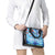 Hawaiian Waves Whale Shoulder Handbag Kakau Art and Tropical Red Hibiscus Flowers