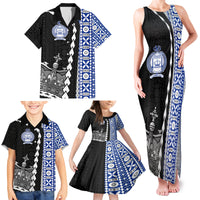Fiji Queen Victoria School Family Matching Tank Maxi Dress and Hawaiian Shirt Tapa and Polynesian Tribal Pattern Half Style LT03 - Polynesian Pride