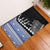 Fiji Queen Victoria School Rubber Doormat Tapa and Polynesian Tribal Pattern Half Style LT03 Black - Polynesian Pride