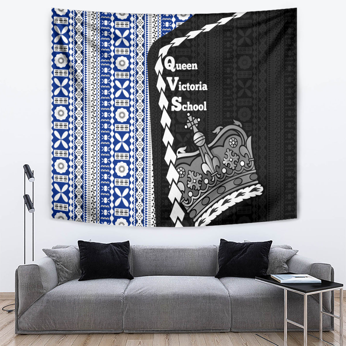 Fiji Queen Victoria School Tapestry Tapa and Polynesian Tribal Pattern Half Style LT03 - Polynesian Pride