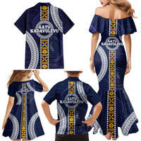 Fiji Ratu Kadavulevu School Family Matching Mermaid Dress and Hawaiian Shirt Tapa and Polynesian Tribal Pattern LT03 - Polynesian Pride