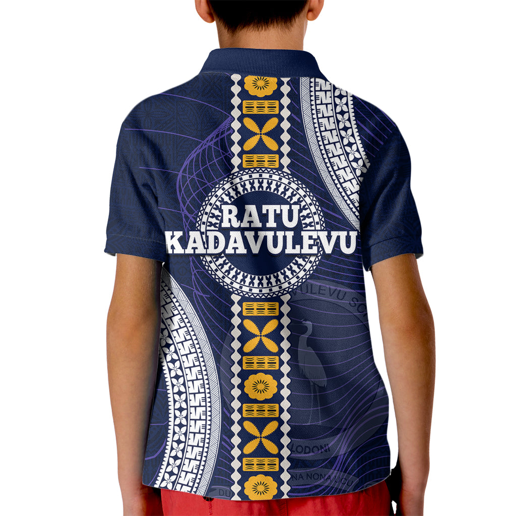 Fiji Ratu Kadavulevu School Kid Polo Shirt Tapa and Polynesian Tribal Pattern LT03 - Polynesian Pride
