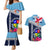 Fiji Lelean Memorial School Couples Matching Mermaid Dress and Hawaiian Shirt Tapa and Polynesian Tribal Pattern LT03 Blue - Polynesian Pride