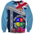 Fiji Lelean Memorial School Sweatshirt Tapa and Polynesian Tribal Pattern LT03 Unisex Blue - Polynesian Pride
