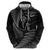 New Zealand Valentine's Day Hoodie Silver Fern and Line Art Love Couple
