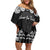 Aotearoa Waitangi Day - Toitu Te Tiriti Family Matching Off Shoulder Short Dress and Hawaiian Shirt New Zealand Honour the Treaty