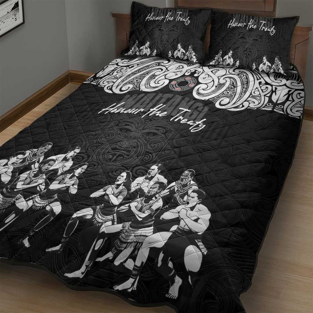 Aotearoa Waitangi Day - Toitu Te Tiriti Quilt Bed Set New Zealand Honour the Treaty