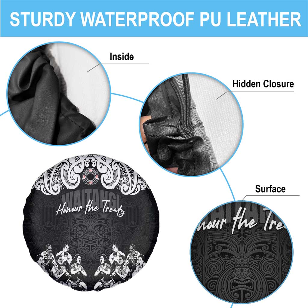 Aotearoa Waitangi Day - Toitu Te Tiriti Spare Tire Cover New Zealand Honour the Treaty