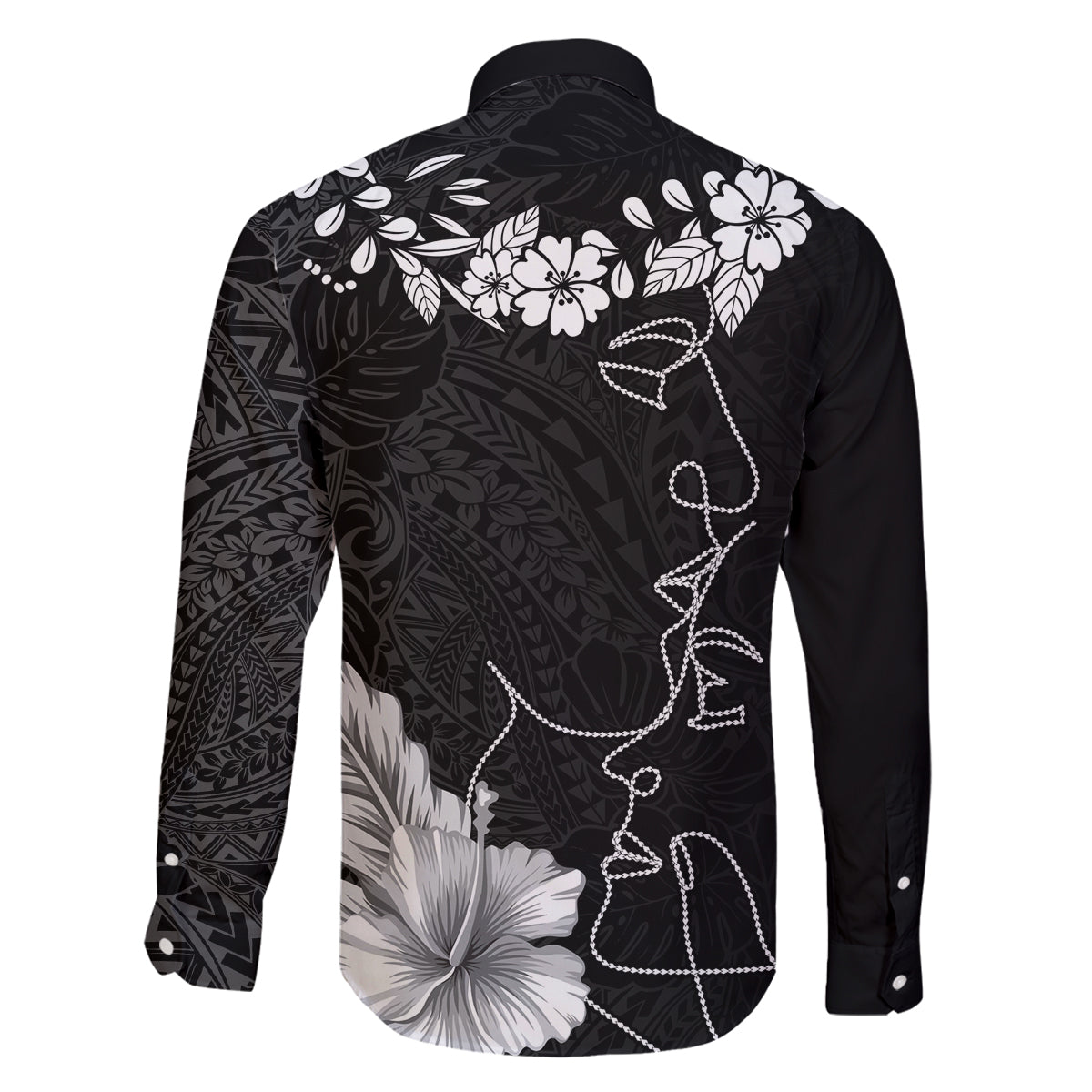 Hawaii Valentine Day Family Matching Mermaid Dress and Hawaiian Shirt Polynesian Line Art Love Couple Hibiscus Tribal Pattern LT03 - Polynesian Pride