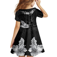 Hawaii Valentine Day Family Matching Tank Maxi Dress and Hawaiian Shirt Polynesian Line Art Love Couple Hibiscus Tribal Pattern LT03 - Polynesian Pride