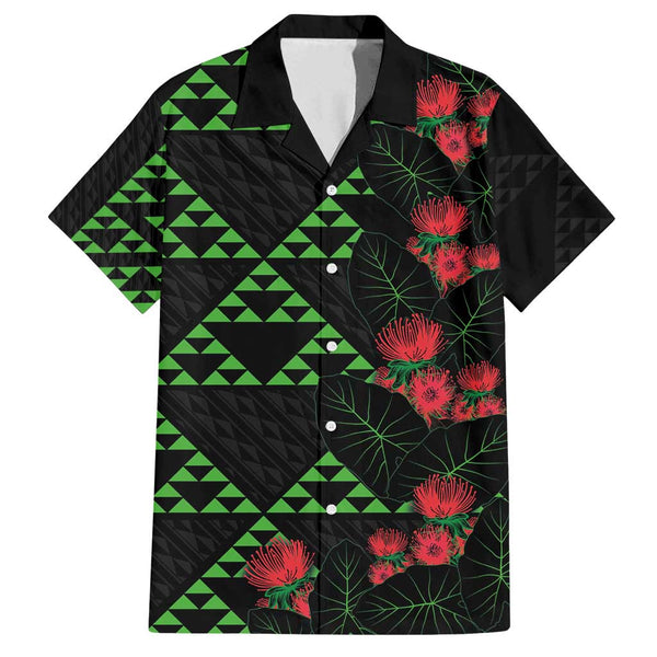 Hawaiian Kakau Matching Dress and Hawaiian Shirt Simple Style No.11 LT6