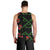 Hawaiian Green Kakau Art Tattoo-Ohia Lehua and Taro Leaves Men Tank Top