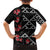 Hawaiian White Kakau Art Tattoo-Ohia Lehua and Taro Leaves Hawaiian Shirt