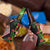 Aotearoa Tukutuku Motif 4 in 1 Can Cooler Tumbler Pohutukawa and Fern Leaves